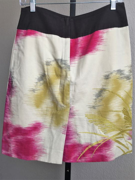 Floreat Anthropologie Size 8 Multi Color Ruffle Skirt