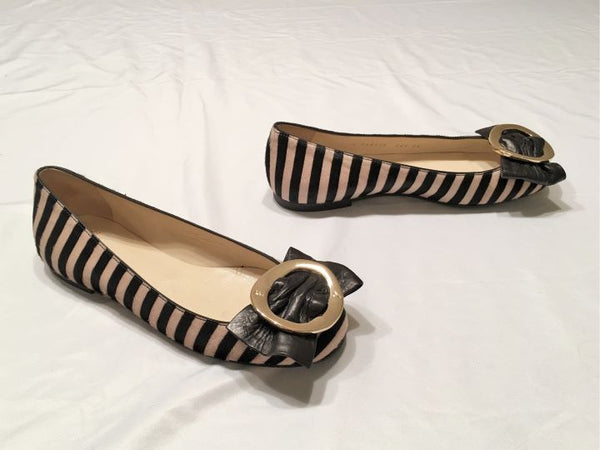 Frances Valentine Size 5.5 Frances Flats in Striped Calf Hair