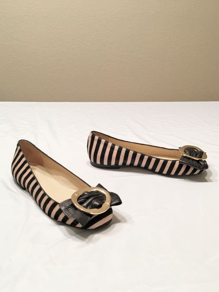 Frances Valentine Size 5.5 Frances Flats in Striped Calf Hair