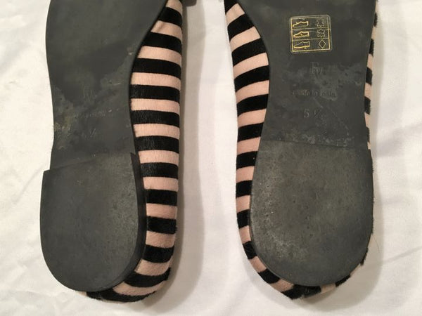 Frances Valentine Size 5.5 Frances Flats in Striped Calf Hair