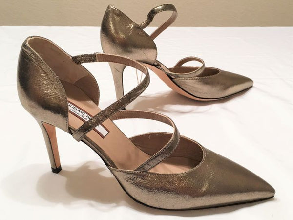 Guglielmo Rotta Size 6.5 Gold Pumps