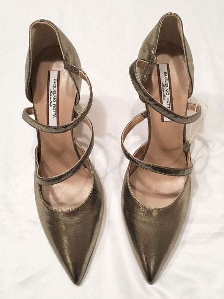 Guglielmo Rotta Size 6.5 Gold Pumps