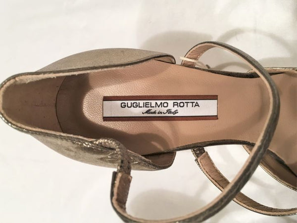 Guglielmo Rotta Size 6.5 Gold Pumps