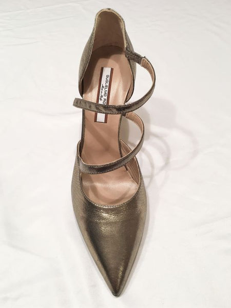 Guglielmo Rotta Size 6.5 Gold Pumps