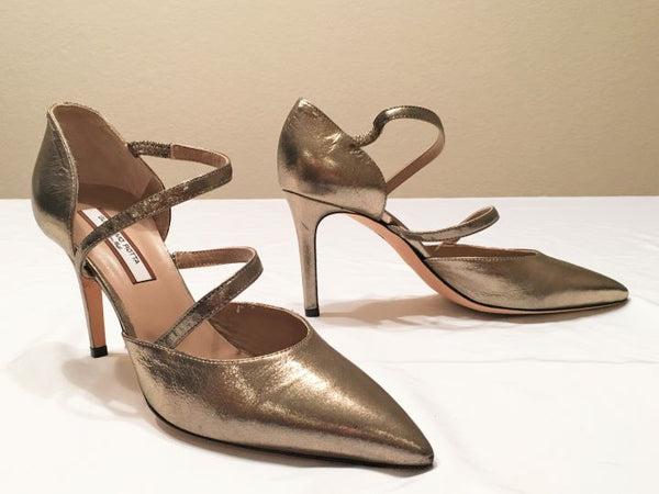 Guglielmo Rotta Size 6.5 Gold Pumps