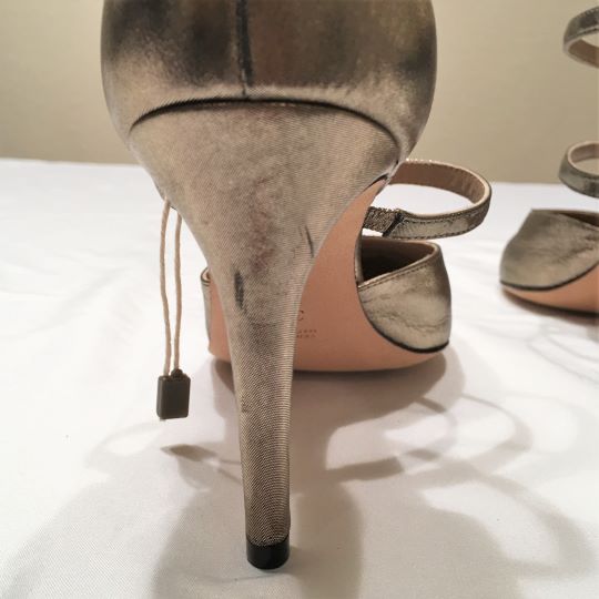 Guglielmo Rotta Size 6.5 Gold Pumps - CLEARANCE