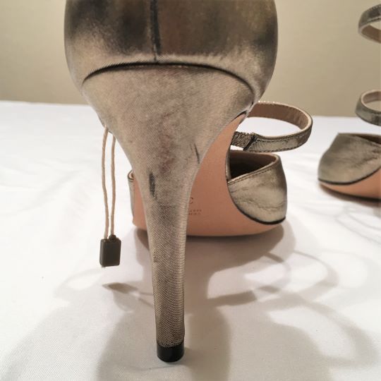 Guglielmo Rotta Size 6.5 Gold Pumps