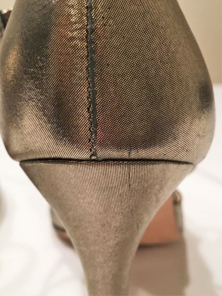 Guglielmo Rotta Size 6.5 Gold Pumps - CLEARANCE