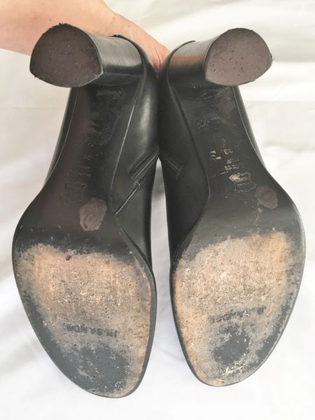 Jil Sander Size 5.5 - 6 Black Leather Ankle Boots