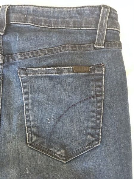 Joe's Size 6 Ellery Mid Rise Distressed Skinny Jeans