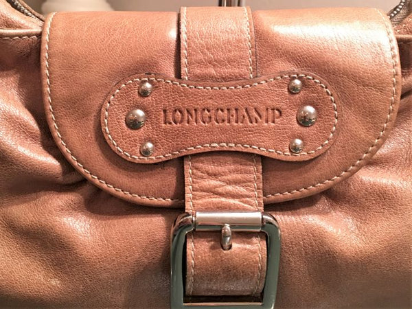 Longchamp Tan Leather Small Shoulder Bag