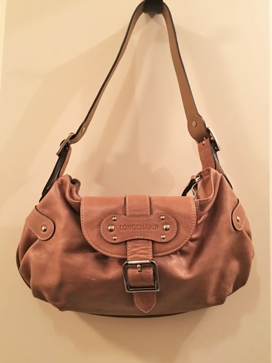 longchamp leather hobo