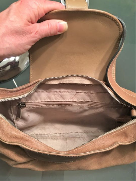 Longchamp Tan Leather Small Shoulder Bag