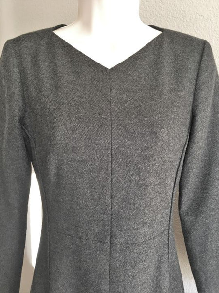 Lyn Devon Size 2 Gray Cashmere Dress - $1,295 RETAIL