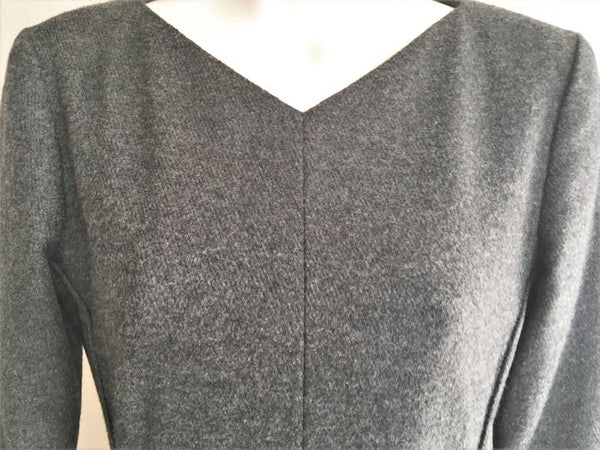 Lyn Devon Size 2 Gray Cashmere Dress - $1,295 RETAIL