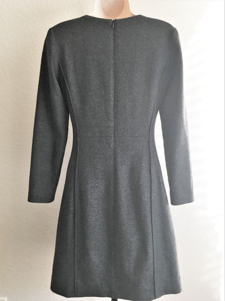 Lyn Devon Size 2 Gray Cashmere Dress - $1,295 RETAIL