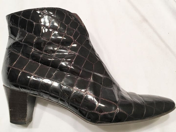 Mauro Teci Size 6 Brown Alligator Leather Boots - CLEARANCE