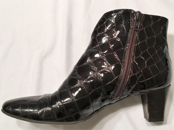 Mauro Teci Size 6 Brown Alligator Leather Boots - CLEARANCE