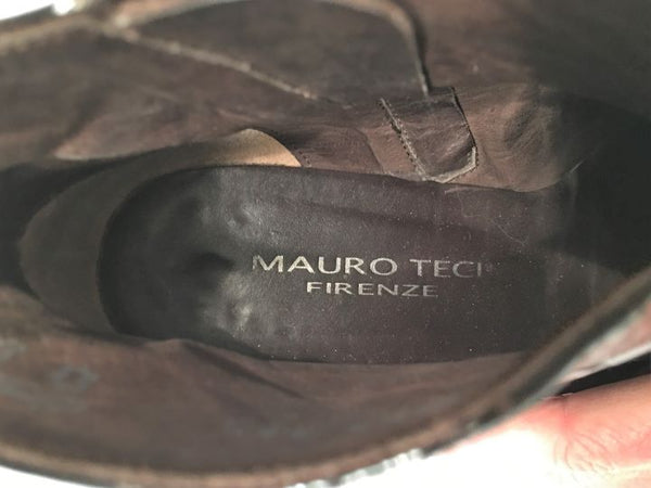 Mauro Teci Size 6 Brown Alligator Leather Boots - CLEARANCE