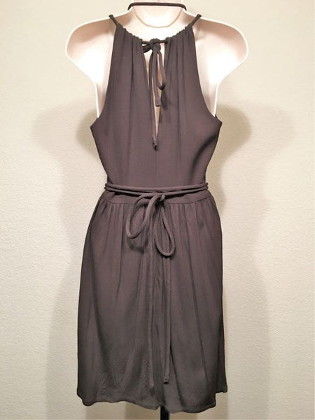 Milly Size XS Petite Brown Fit and Flare Dress