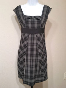 Moulinette Soeurs Anthropologie Size 2 Gray Plaid Dress