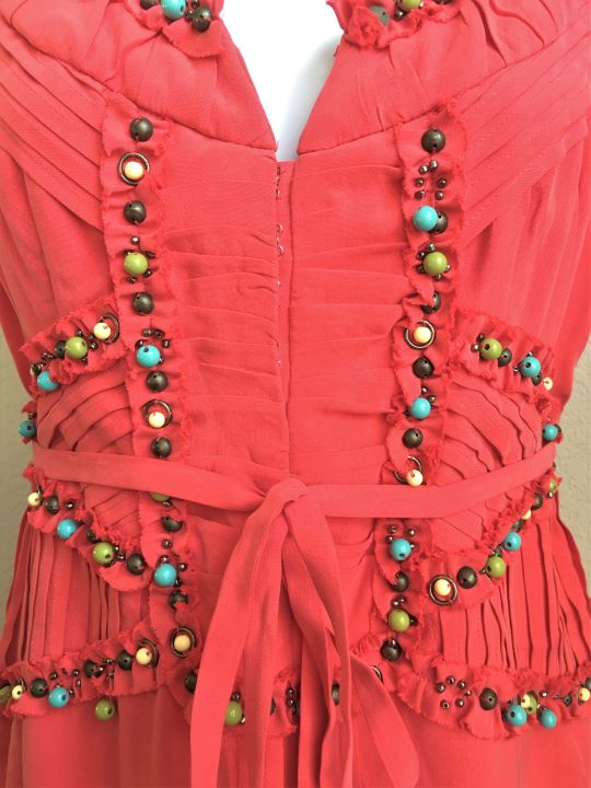 Silk beaded dress 2025