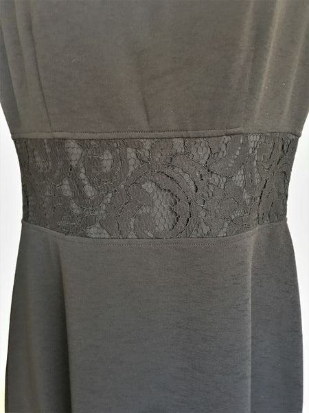 Nanette Lepore Size 4 Black Lace Trim Dress