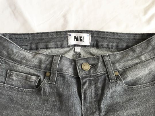 Paige Size 4 Gray Verdugo Ankle Crop Skinny