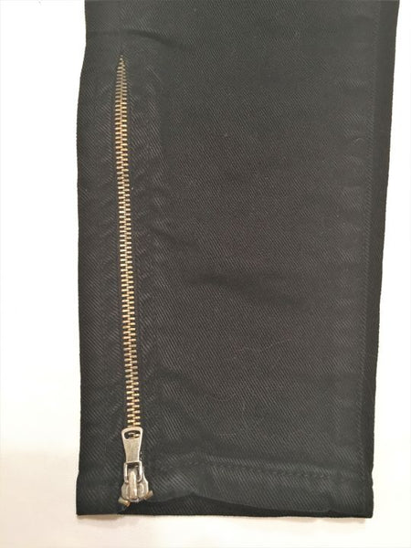 Paige Size 24" Jane Black Zipper Skinny Jeans - CLEARANCE