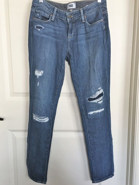 Paige Size 2 Jimmy Jimmy Skinny Distressed Jeans