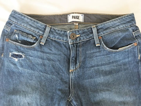 Paige Size 2 Jimmy Jimmy Skinny Distressed Jeans