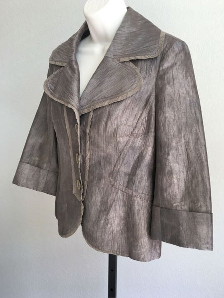 People Like Frank Anthroplogie SMALL Taupe Blazer - CLEARANCE