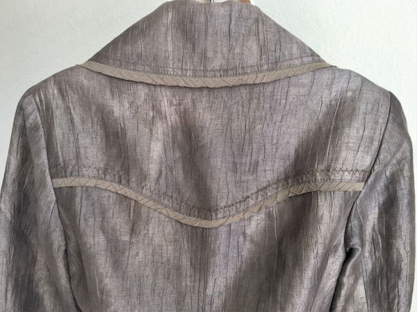 People Like Frank Anthroplogie SMALL Taupe Blazer - CLEARANCE