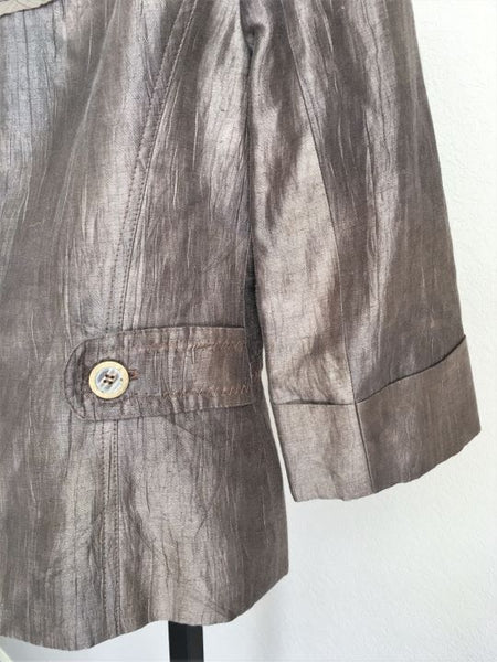 People Like Frank Anthroplogie SMALL Taupe Blazer - CLEARANCE