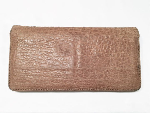 Pilcro Anthropologie Tan Pebbled Leather Wallet
