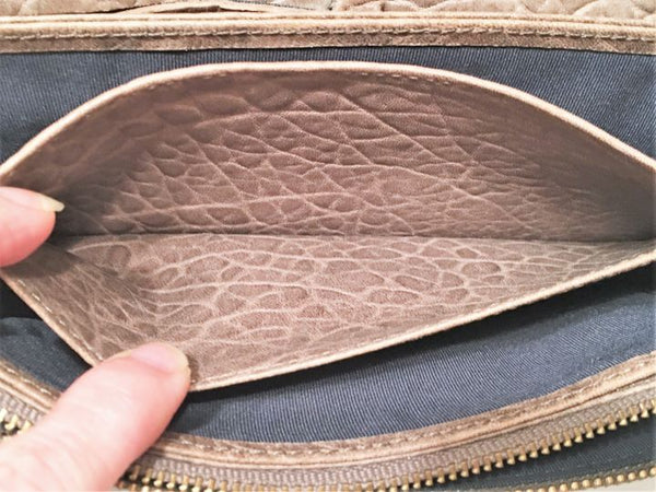 Pilcro Anthropologie Tan Pebbled Leather Wallet