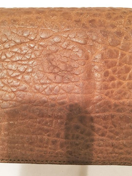 Pilcro Anthropologie Tan Pebbled Leather Wallet