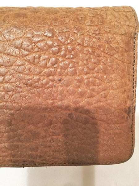Pilcro Anthropologie Tan Pebbled Leather Wallet