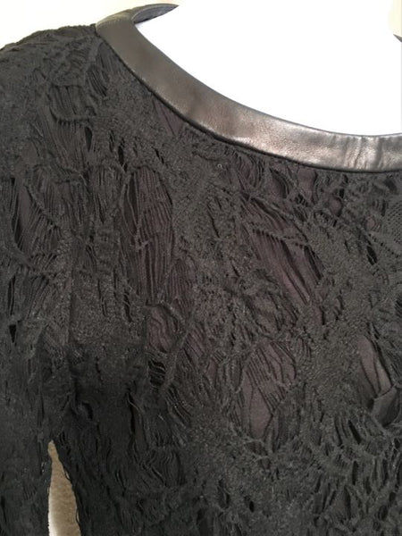 Rag & Bone Size 2 Sheila Black Lace Open Back Dress