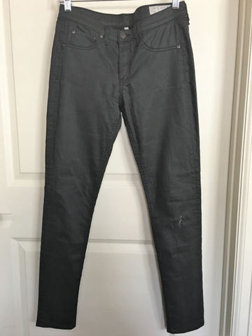 Rag & Bone Size 8 Dark Gray Legging Skinny Jeans