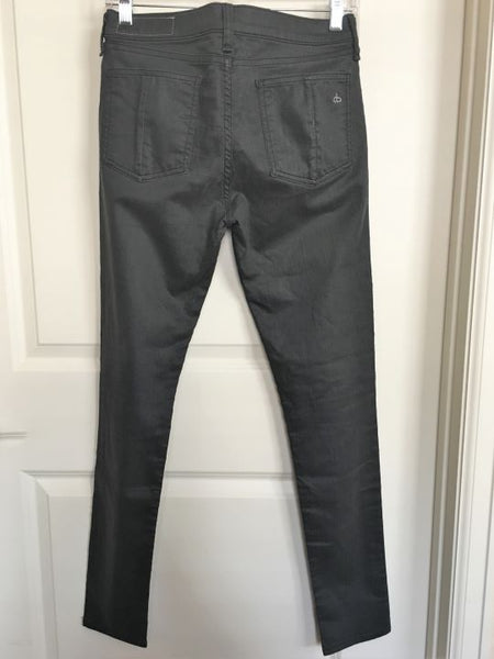 Rag & Bone Size 8 Dark Gray Legging Skinny Jeans