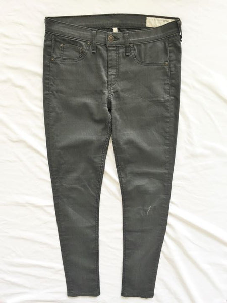 Rag & Bone Size 8 Dark Gray Legging Skinny Jeans