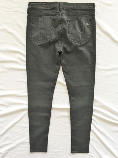 Rag & Bone Size 8 Dark Gray Legging Skinny Jeans
