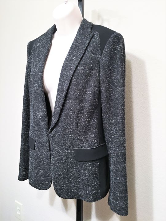 Rag & Bone Size 6 - NEW - Howard Blazer Gray & Black