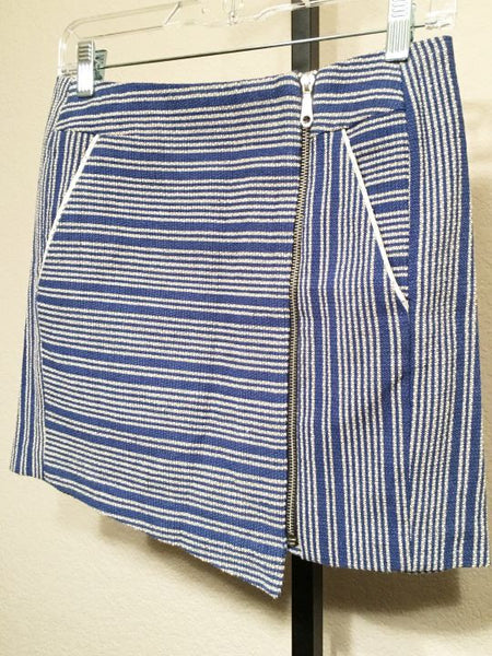 Rebecca Minkoff Size 6 Judy Blue Zip Mini Skirt