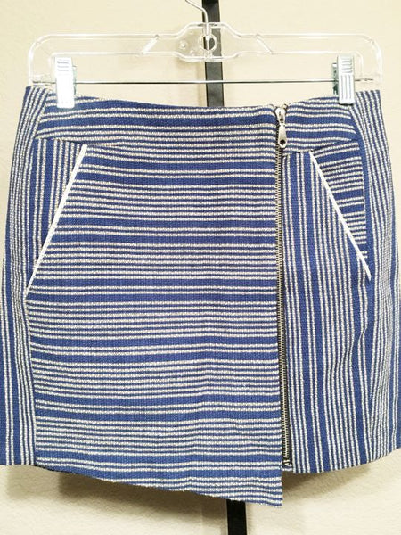 Rebecca Minkoff Size 6 Judy Blue Zip Mini Skirt