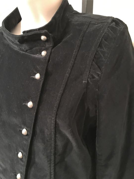 Rich and Skinny Size Medium Black Velveteen Blazer