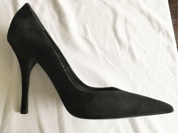 Roberto Cavalli Authentic Size 6 Black Suede Pumps