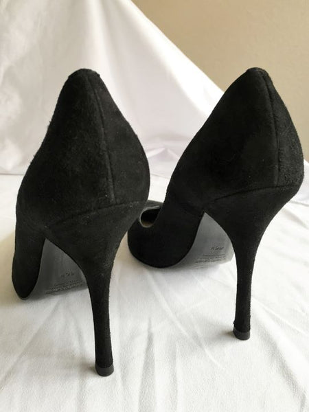 Roberto Cavalli Authentic Size 6 Black Suede Pumps