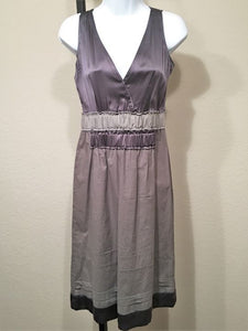 Dorothee Schumacher SMALL Vintage Purple Silk Trim Dress